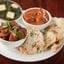 Menu 128 #10. Two Meat Entree & One Veg. Entree W/ Rice & Naan